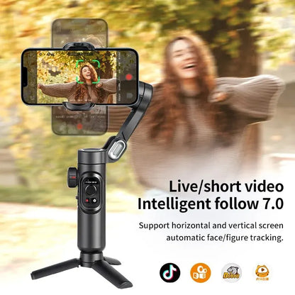 AOCHUAN 3-Axis Handheld Gimbal Stabilizer – SmartXE for iPhone & Android with AI Face Tracking for TikTok & Vlog
