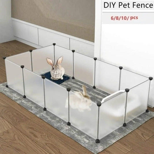 DIY Foldable Pet Playpen – Combined Cage Yard Fence for Dogs, Cats, Kittens, Rabbits, Guinea Pigs, Bunnies & Hedgehogs