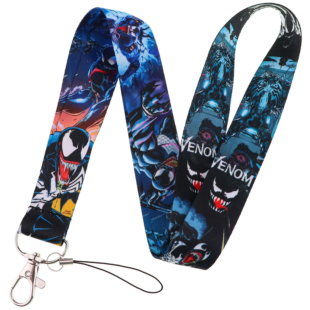 Cartoon Credential Holder Keychain – Cool Lanyard for Key, ID Card, Gym Badge & Cosplay Gift