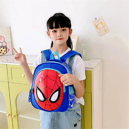 Marvel Spider-Man Children's Shoulder Bag - 3D Cartoon School Backpack for Kids - Travel Bag and Gift for Kindergarten
