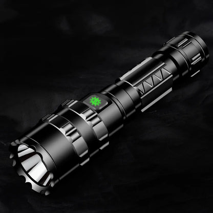 LED Tactical Hunting Flashlight - USB Rechargeable, Waterproof Torch Lamp, Professional Shooting & Night Scout Lights Set