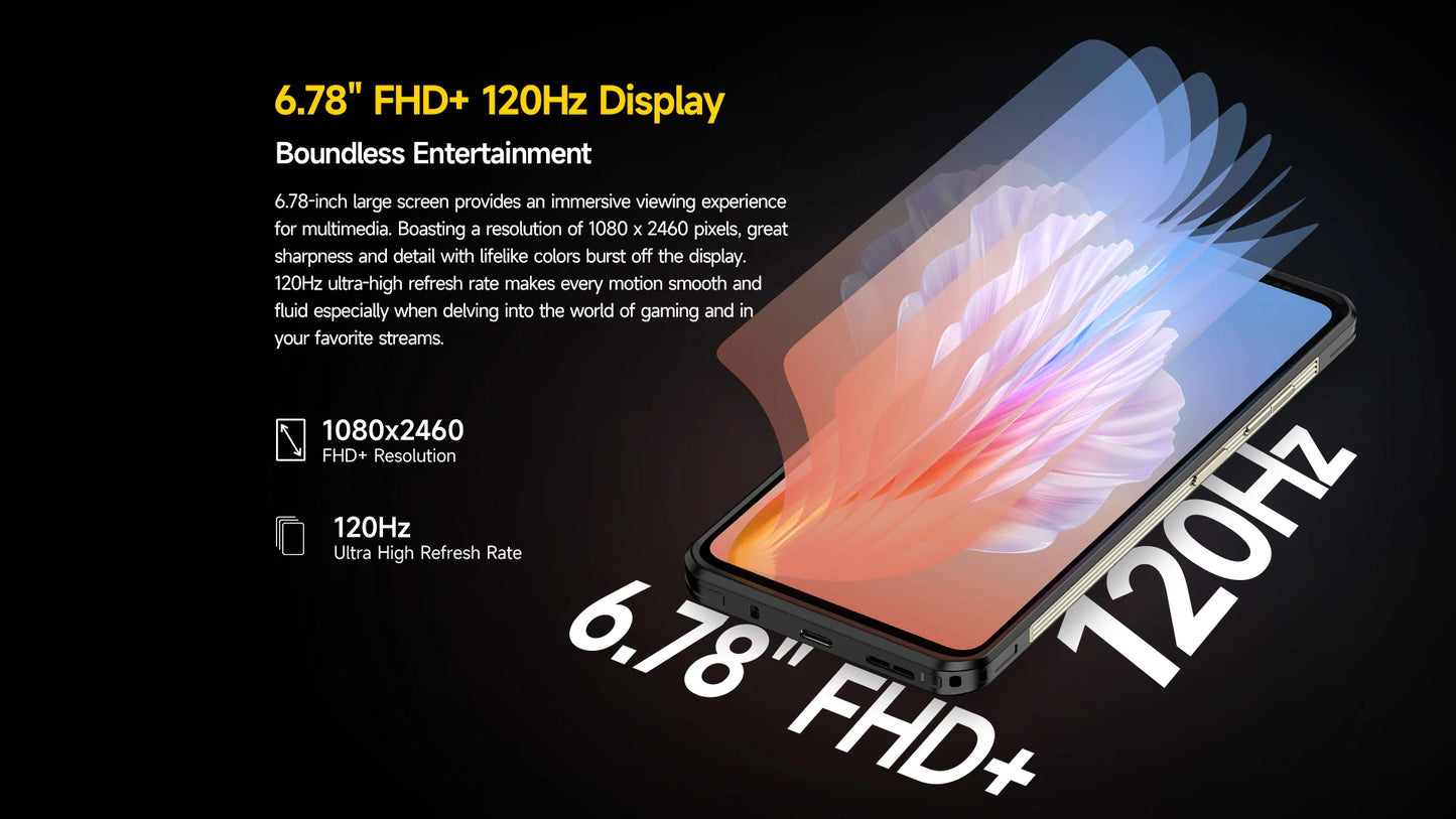 Ulefone Armor 25T Pro 5G Rugged Phone - Thermal Imaging, Android 14, 33W Fast Charging, 50MP+64MP, NFC, Waterproof Smartphone