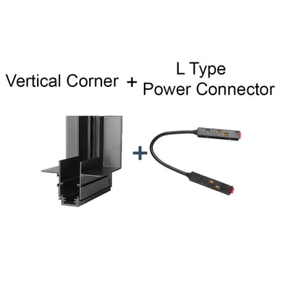 LED Magnetic Track Light Grille, Modern Embedded Flexible Linear Flood Lamp, DC48V Ceiling Spotlight for Indoor Living