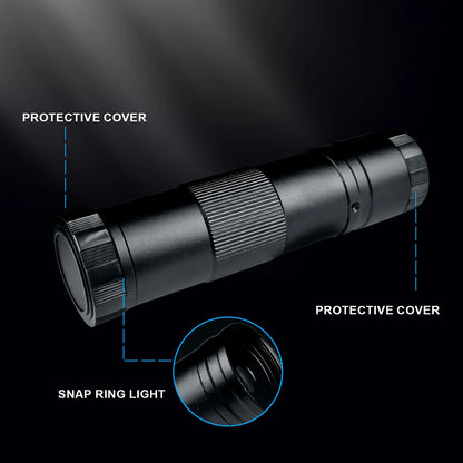 1-150X Zoom Lens Digital Microscope – 4K 48MP HD Industrial Camera with HDMI & Type C for Electronics Soldering