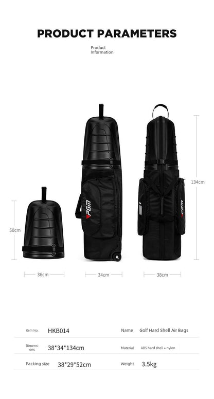 PGM Travel Golf Bag – Hard Shell Aircraft Consignment Roller Bag for Men & Women, Anti-Collision and Anti-Extrusion