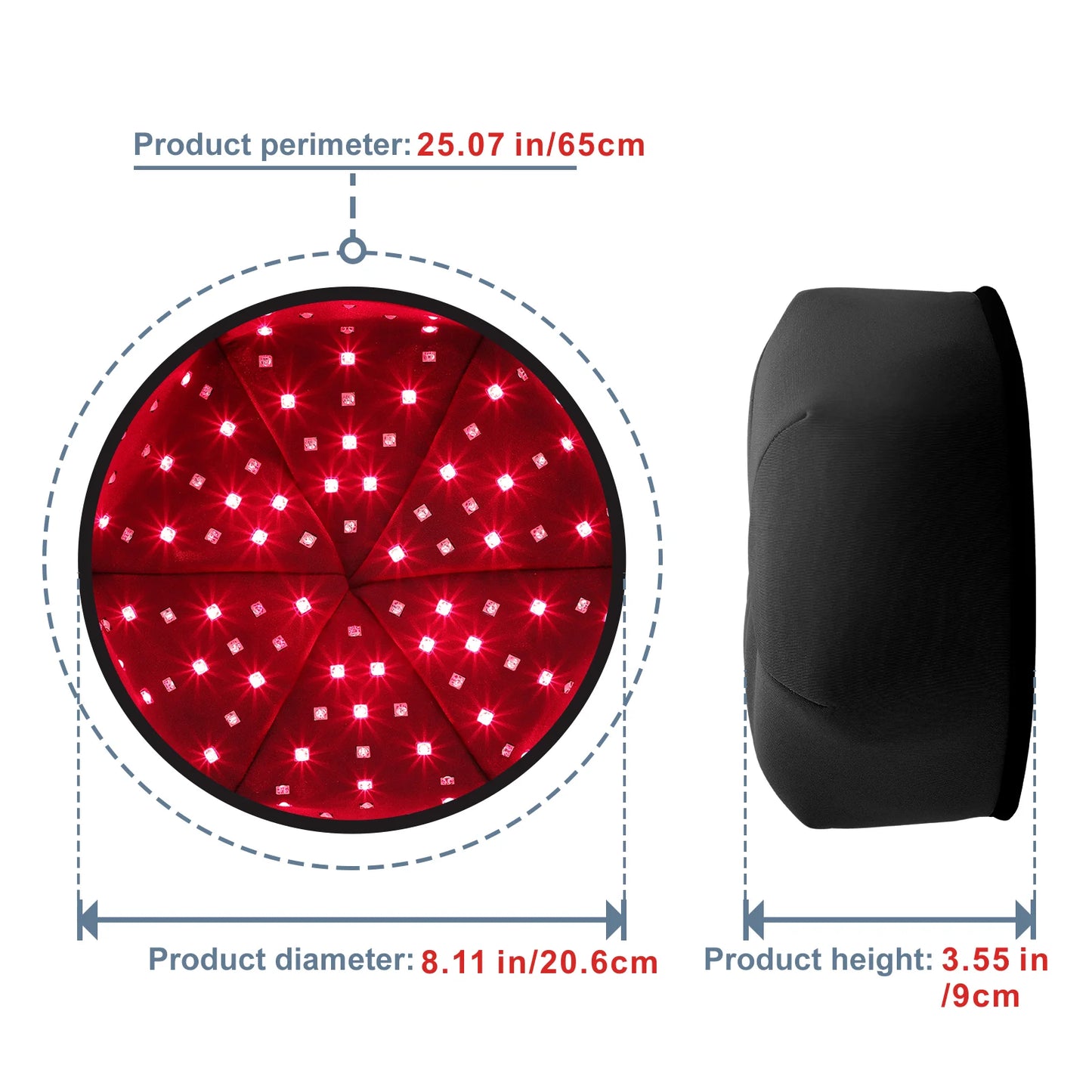 Red Light Therapy Hair Growth Hat – Near-Infrared LED Cap for Scalp Relief, Hair Loss Prevention & Head Relaxation