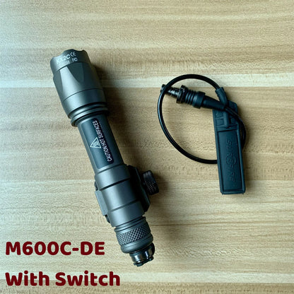 Tactical Surefire M300/M600B/M600C Gun Light – Rifle & Pistol Scout Flashlight, Picatinny Rail Mount, Hunting Torch