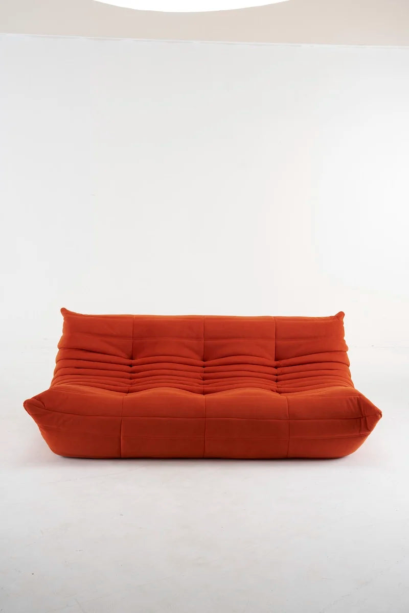 Caterpillar Togo Single Sofa – Tatami-Style Leisure Chair for Living Room or Bedroom, Reading & Relaxing Seat