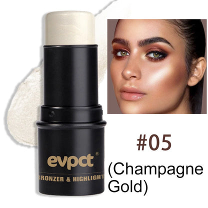 Highlighting & Bronzer Stick - Face Brightening Blusher, Rouge Concealer Pen, Long-Lasting Corrector & Nose Contouring Cosmetics
