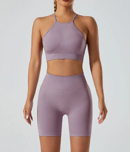 Women’s Shockproof Fitness Sports Bra – Push-Up Crop Top for Gym, Yoga & Workout