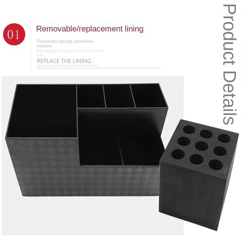 Barber Tools Holder – Multifunctional Anti-Slip Detachable Rack for Hair Comb, Scissors & Hairdressing Accessories