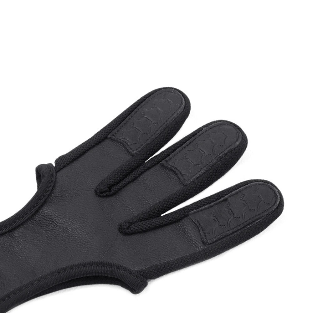 Professional Archery Sheepskin Gloves – Three-Finger Non-Slip Breathable Protective Gear