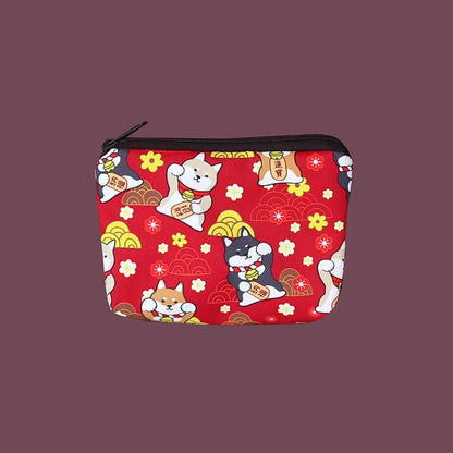 Snoopy Print Mini Coin Purse – Cute Wallet & Card Holder for Women, Girls & Kids, Small Cosmetic & ID Bag