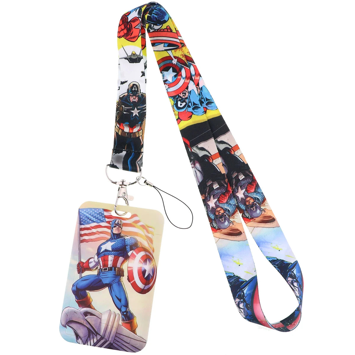 Cartoon Credential Holder Keychain – Cool Lanyard for Key, ID Card, Gym Badge & Cosplay Gift
