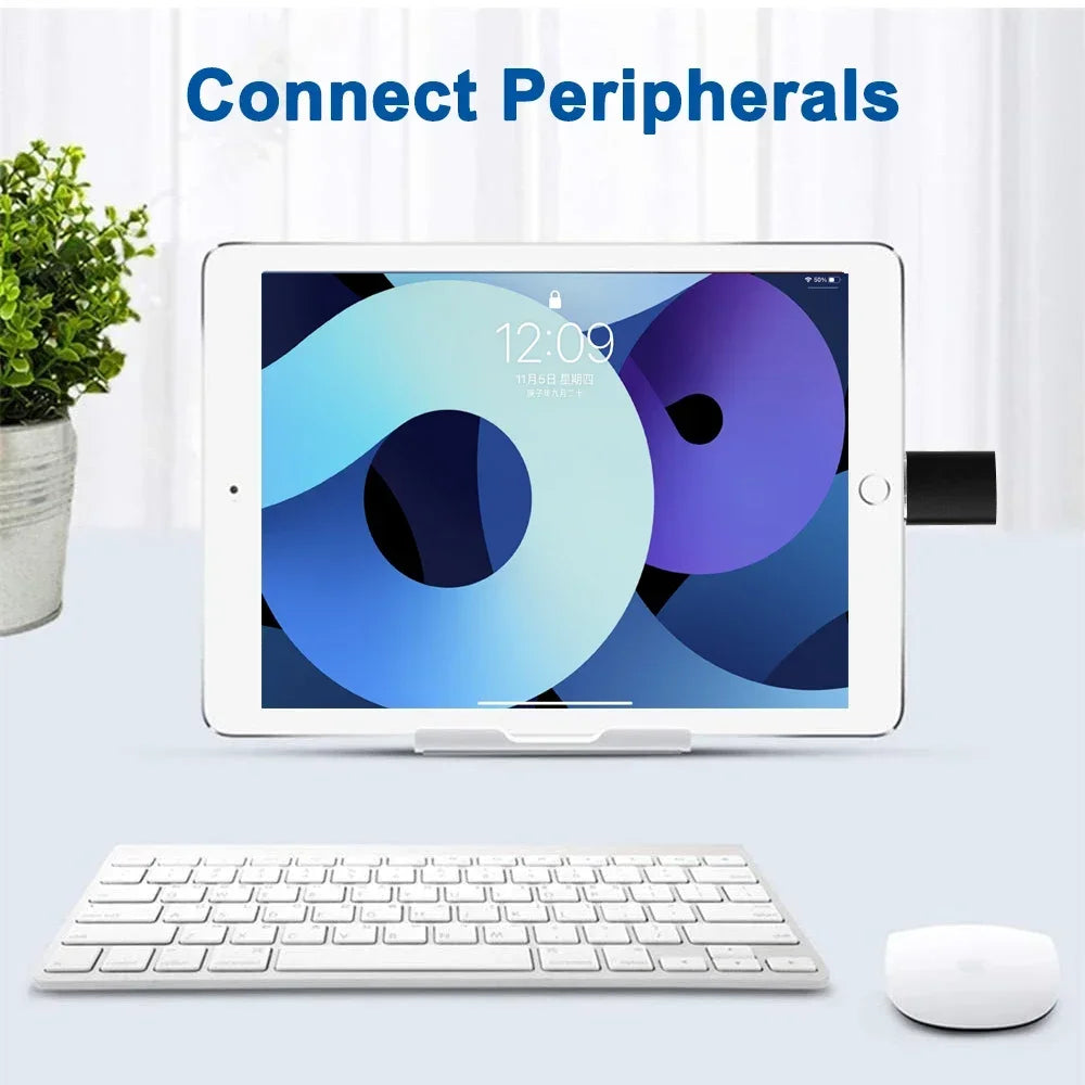 USB-C to USB-A Adapter – High-Speed Type-C to USB 3.0 Converter for Phones, Keyboards, and Data Transfer