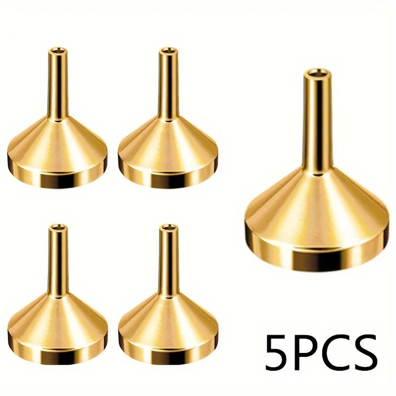 1/3/5PCS Mini Refillable Perfume Bottle Funnels — Travel Perfume Bottles with Bottom Fill Dispenser