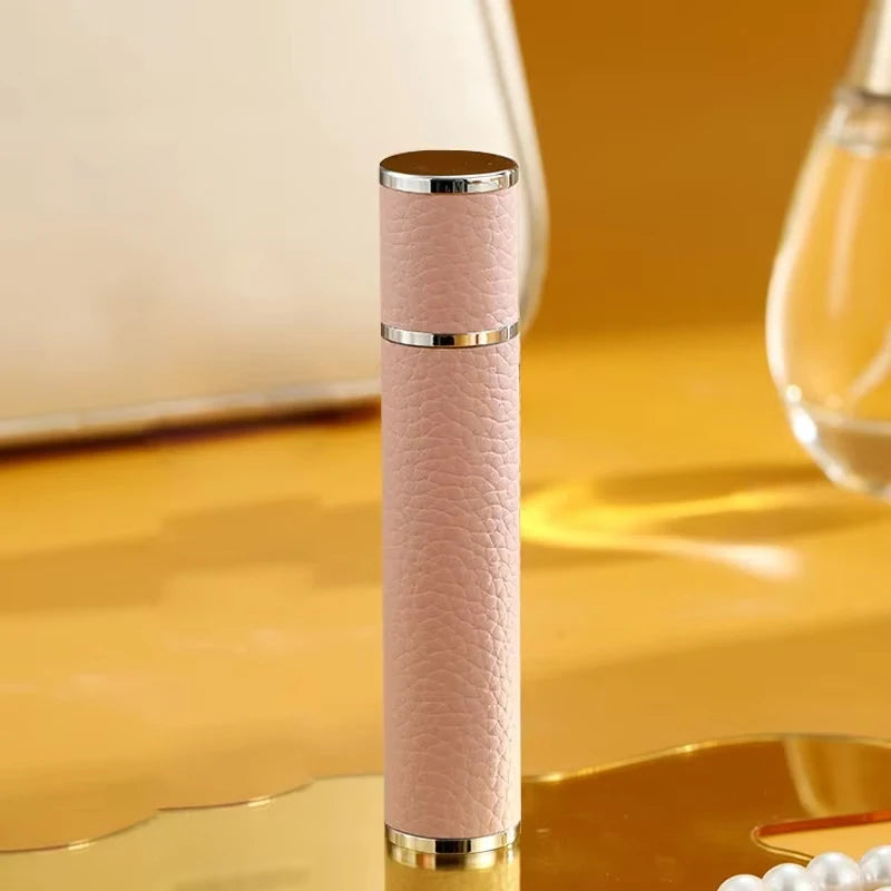 10ML Refillable Leather Perfume Bottle – Glass Atomizer with Ultra-Fine Mist for Travel