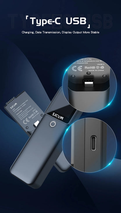 SJCAM C300 4K Action Camera – 30FPS Pocket Sports Cam with 6-Axis GYRO Stabilization, Long Battery, 5G WiFi, and Remote Control