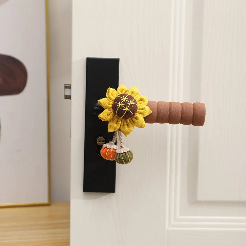 Reusable Floral Refrigerator Handle Covers – Soft, Non-Slip, Dustproof Door Knob Protectors