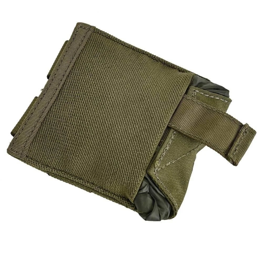 Tactical Dump Pouch – Foldable MOLLE Cummerbund Magazine Pouch, Mil-Grade Elastic Ultra-Light Roll-Up Drop Soft MAG Pouches