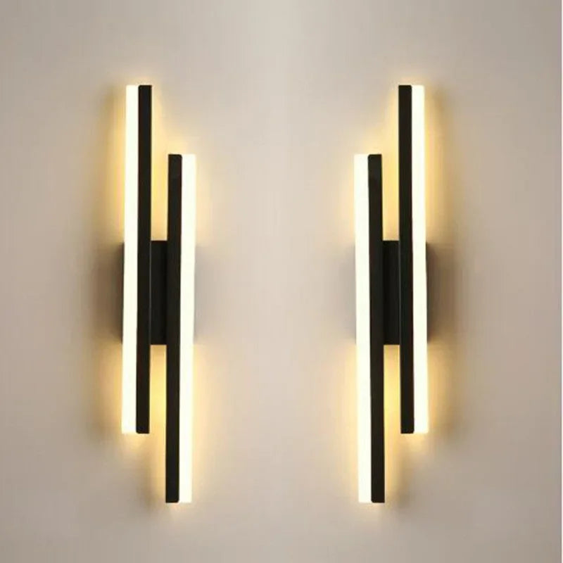 LED Wall Sconce - Modern Copper Pipe Lamp with Acrylic Shade, Indoor Lighting for Bedroom, Living Room, Corridor