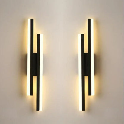LED Wall Sconce - Modern Copper Pipe Lamp with Acrylic Shade, Indoor Lighting for Bedroom, Living Room, Corridor