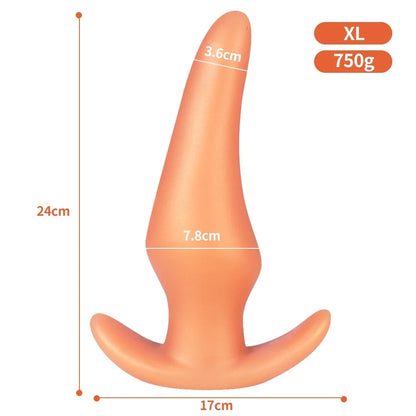 Wearable Soft Silicone Anal Plug – Anti-Drop Prostate Massager & Comfortable Butt Plug for Anal Training