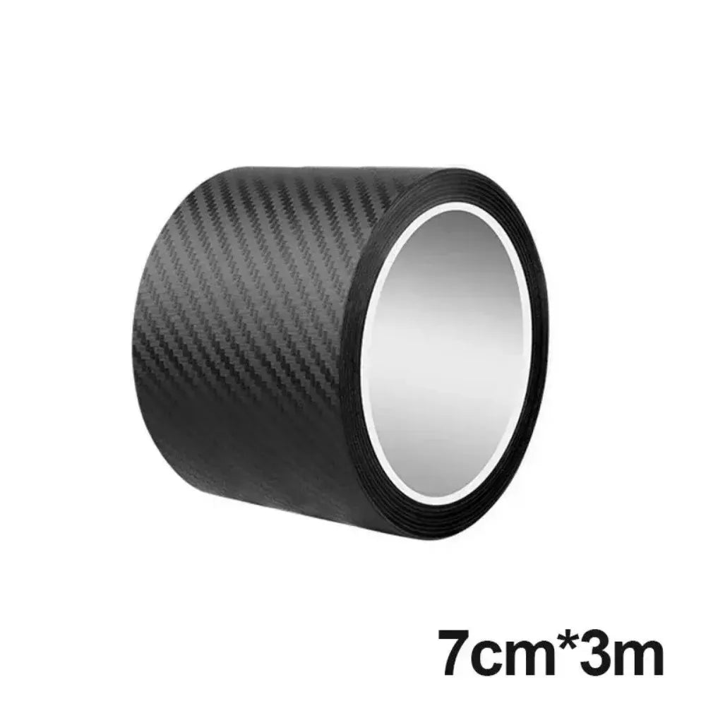 3D Carbon Fiber Car Sticker — Anti-Scratch, Waterproof Matte Black Protective Film for Car Body
