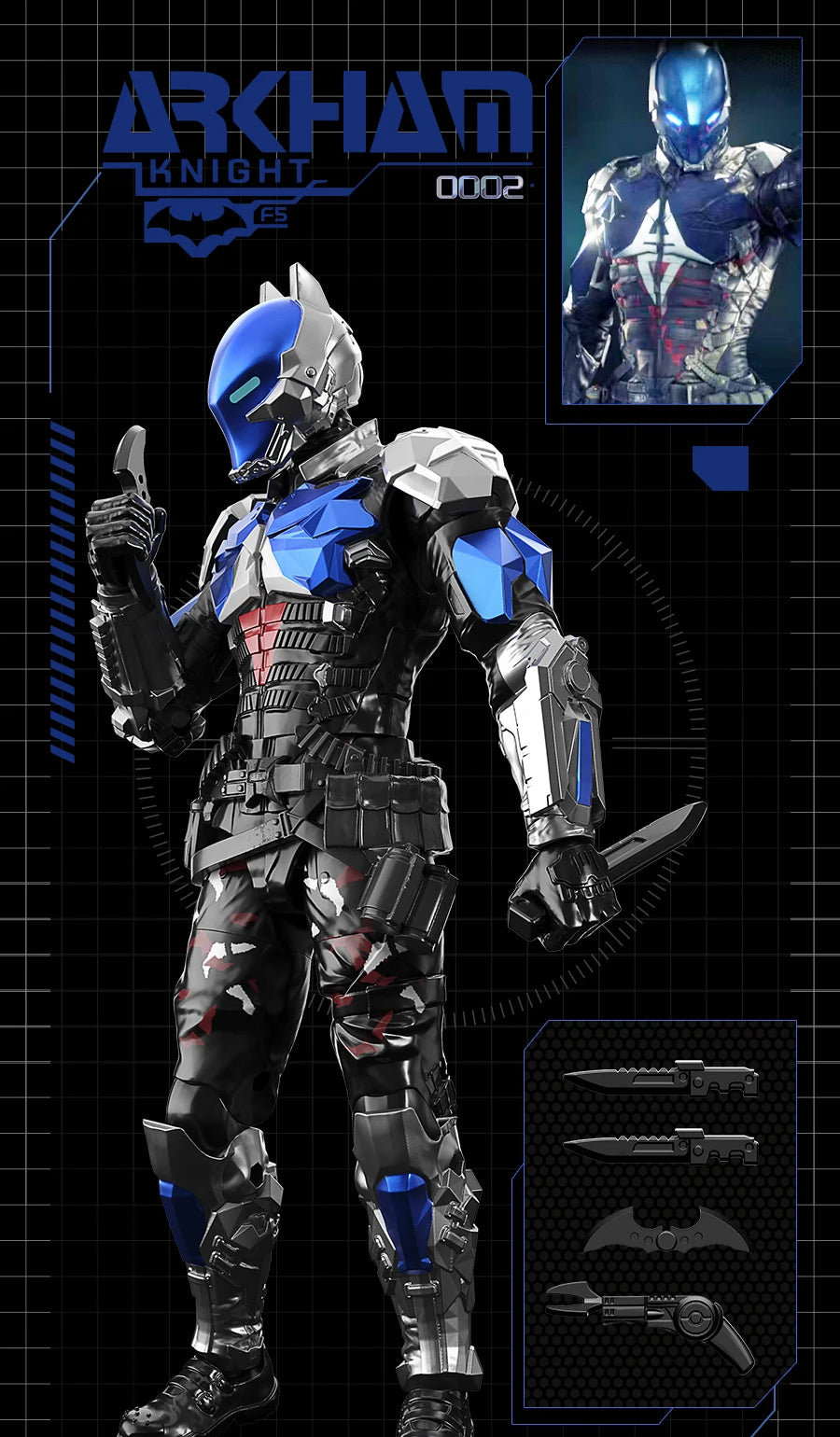 F5 Batman Arkham Knight Action Figures – 7 Styles, 10cm Blind Box Model Collectibles for Boys