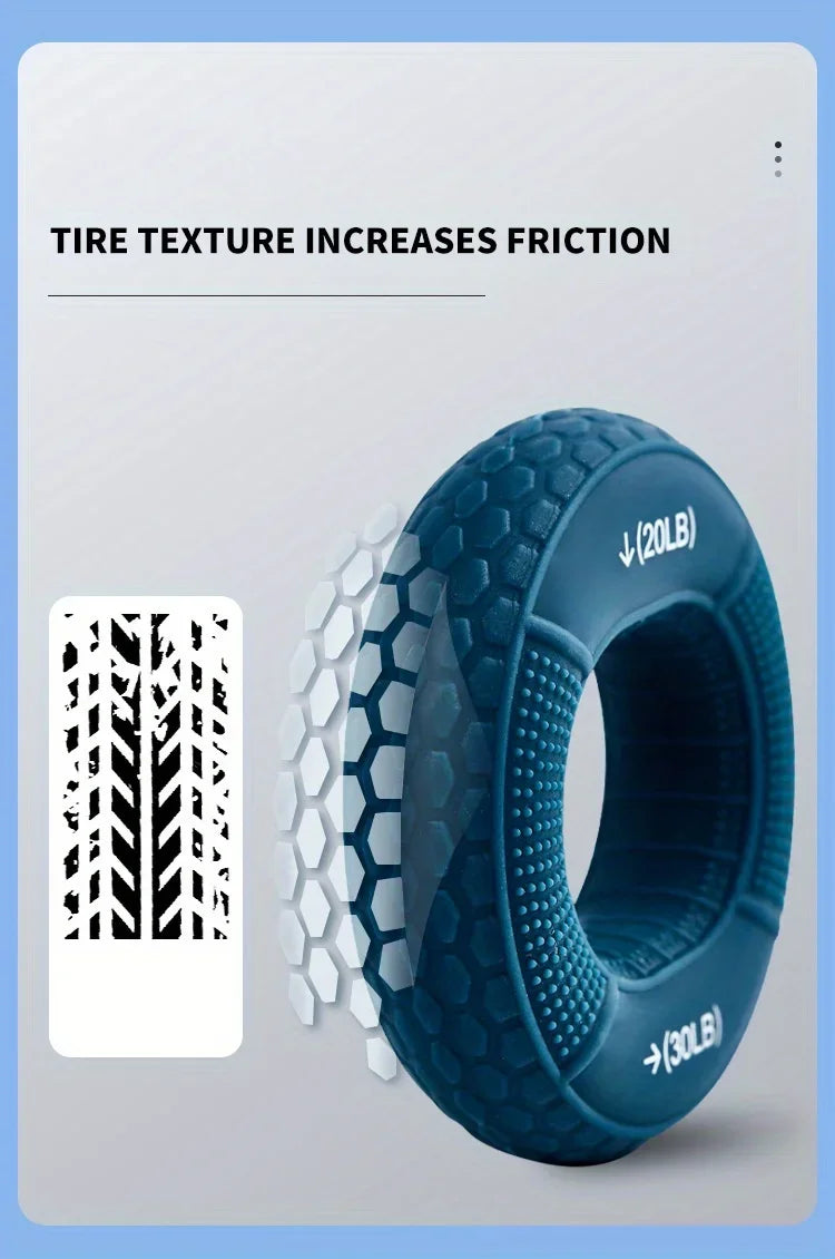 Silicone Hand Grip Strengthener Ring – Forearm & Finger Training for Strength