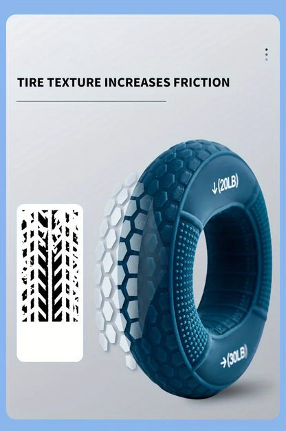 Silicone Hand Grip Strengthener Ring – Forearm & Finger Training for Strength