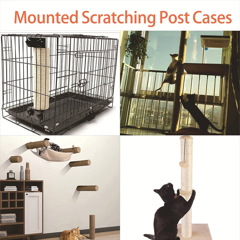 Cat Scratching Post Replacement – Sisal Rope DIY Cat Tree Tower Climbing Frame & Furniture Protector