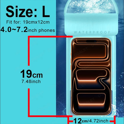 IPX8 Universal Waterproof Phone Pouch – Dry Bag Case for iPhone 16/17 Pro Max, Xiaomi, Samsung