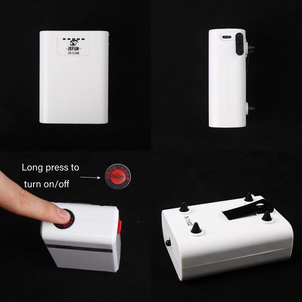 JSFUN USB Rechargeable Fish Tank Pump – Ultra-Quiet Portable Aerator for Outdoor Fishing