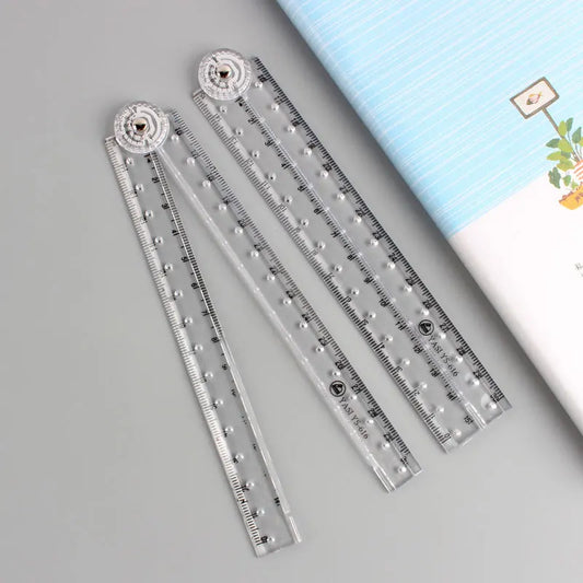 Foldable Acrylic Ruler : MOHAMM 1pc - Ideal for School & Office Supplies!