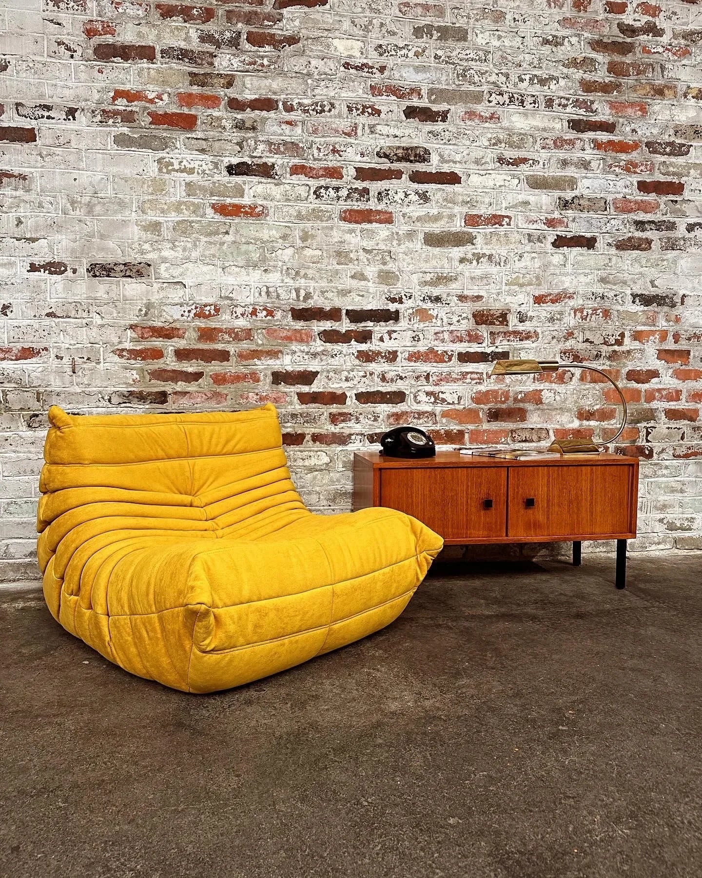 Caterpillar Togo Single Sofa – Tatami-Style Leisure Chair for Living Room or Bedroom, Reading & Relaxing Seat