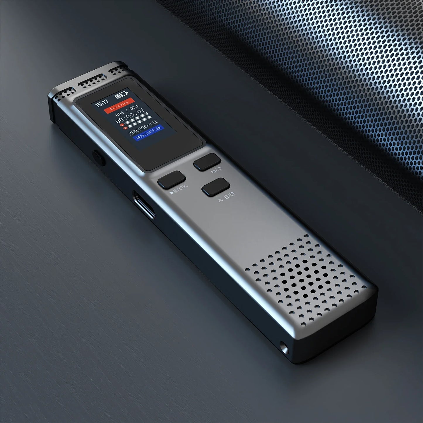 64GB/16GB/8GB Digital Voice Recorder – Voice Activated Audio Recording, Noise Reduction, MP3 Playback, 288hrs Storage