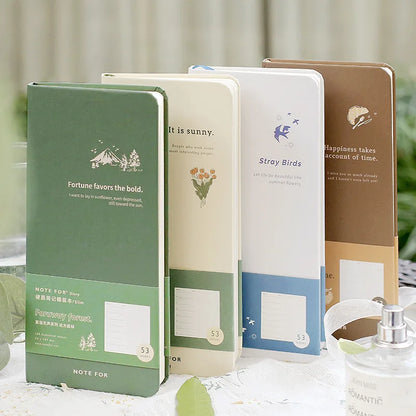 Retro Weekly Planner Notebook – Slim Notepad for Office & School, Cute Weekly Record Book