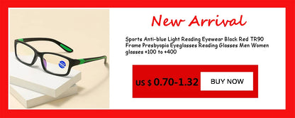 Sports Reading Glasses - Anti-Blue Light TR90 Frame Eyewear for Men & Women (+100 to +400)