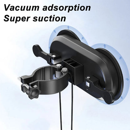 Suction Cup Massage Gun Holder: Hands-Free Fascia Gun Bracket - No Installation Needed, Massager Partner