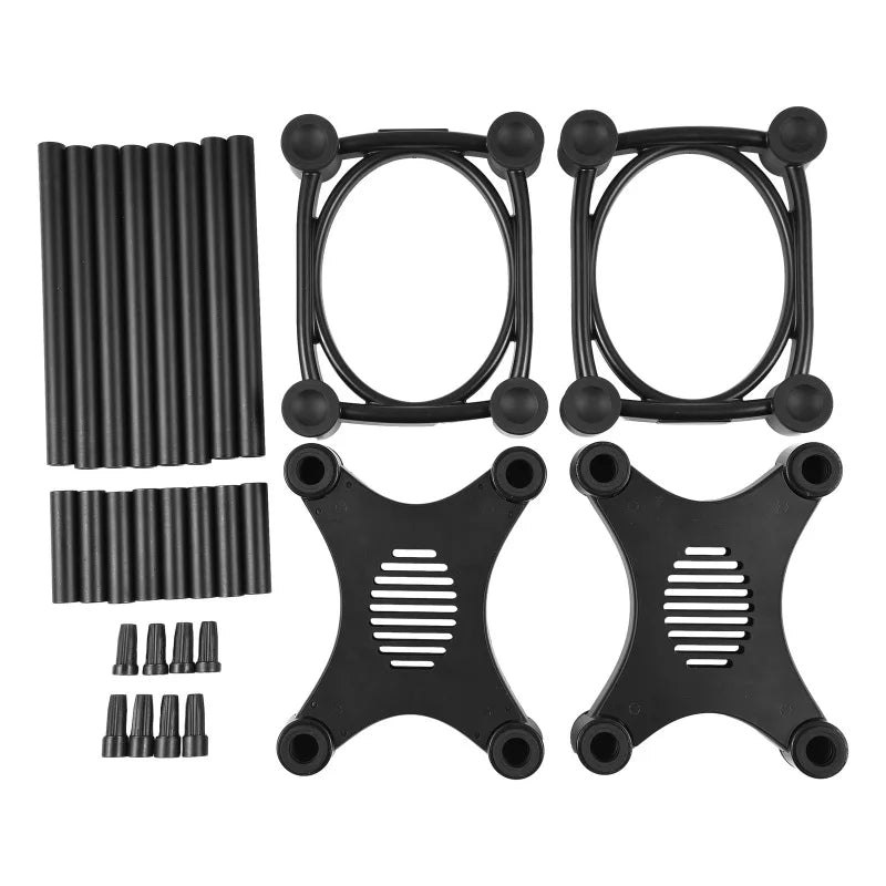 Desktop Speaker Stands – Removable Shock Absorber Monitor Audio Bracke ...