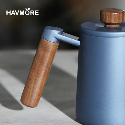 304 Stainless Steel 600ml Gooseneck Kettle — Long Spout Espresso Coffee Maker Teapot for Barista Tools