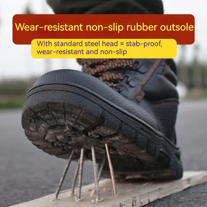 Men’s Work Safety Boots – Wear-Resistant, Anti-Smash, Anti-Puncture, Waterproof Protective Sneakers