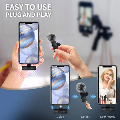 Upgrade Your Audio: NEW Wireless Lavalier Microphone - Mini Mic for iPhone, Android, Laptop, Live Gaming, and Mobile Phone Video Recording