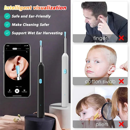 Visual Ear Wax Cleaner with Camera – Safe Luminous Otoscope Endoscope for Ear Cleaning & Ear Care