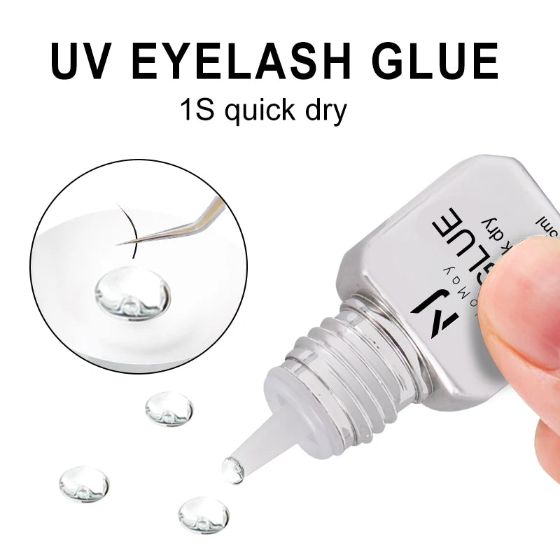 JOMAY UV Eyelash Glue 4 Colors – Fast-Dry, Strong, Long-Lasting & Waterproof Adhesive