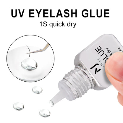 JOMAY UV Eyelash Glue 4 Colors – Fast-Dry, Strong, Long-Lasting & Waterproof Adhesive