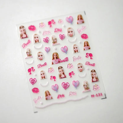 Cute Snoopy 5D Nail Stickers – Cartoon Anime Nail Art Decoration