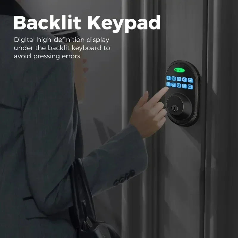 EUUKAIHG Keyless Entry Door Lock – One-Touch Deadbolt with Keypad & Auto Lock