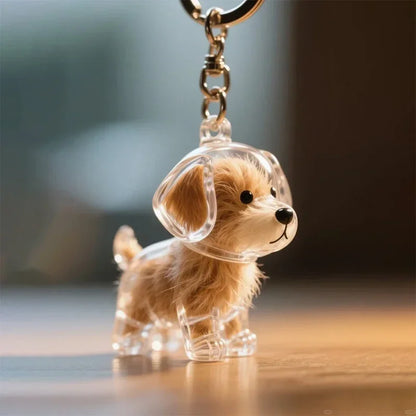 Dog Hair Storage Pendant Keychain – Cute Bag and Car Accessory, Jewelry Souvenir Gift for Dog Lovers